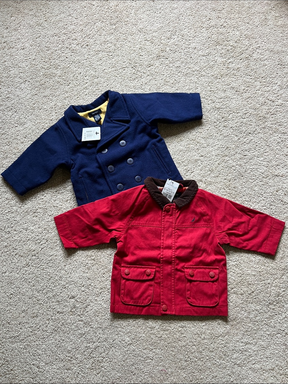 Nautica baby boys jacket x2 size 6-12mo
